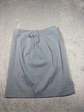 TSE Grey Wool Blend A Line Preppy Mini Skirt Size 2